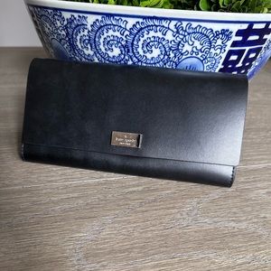 Kate Spade Wallet Black and Hot Pink